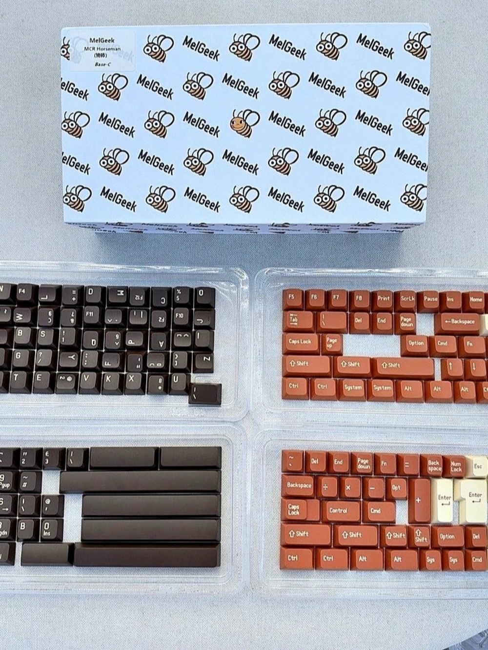MelGeek MCR Horseman Base C 166-Key ABS Doubleshot Keycap Set